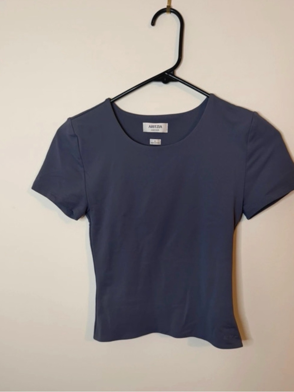 Aritzia Short Sleeve Crewneck Tee in Slate Blue
